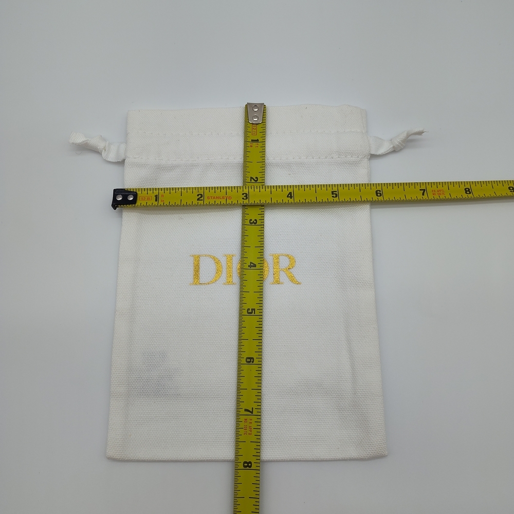 DIOR Dust Bag Set 6pc Cotton Drawstring Pouch Small Large Gift Packaging NWOT - Picture 2 of 5